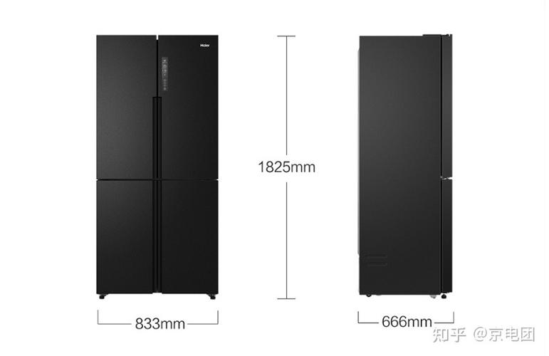 双开门冰箱尺寸长宽高示意图海尔